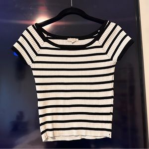LA Hearts Striped Top